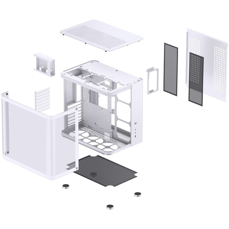 Jonsbo TK-2 2.0 kabinett midtårn herdet glass svart - Jonsbo