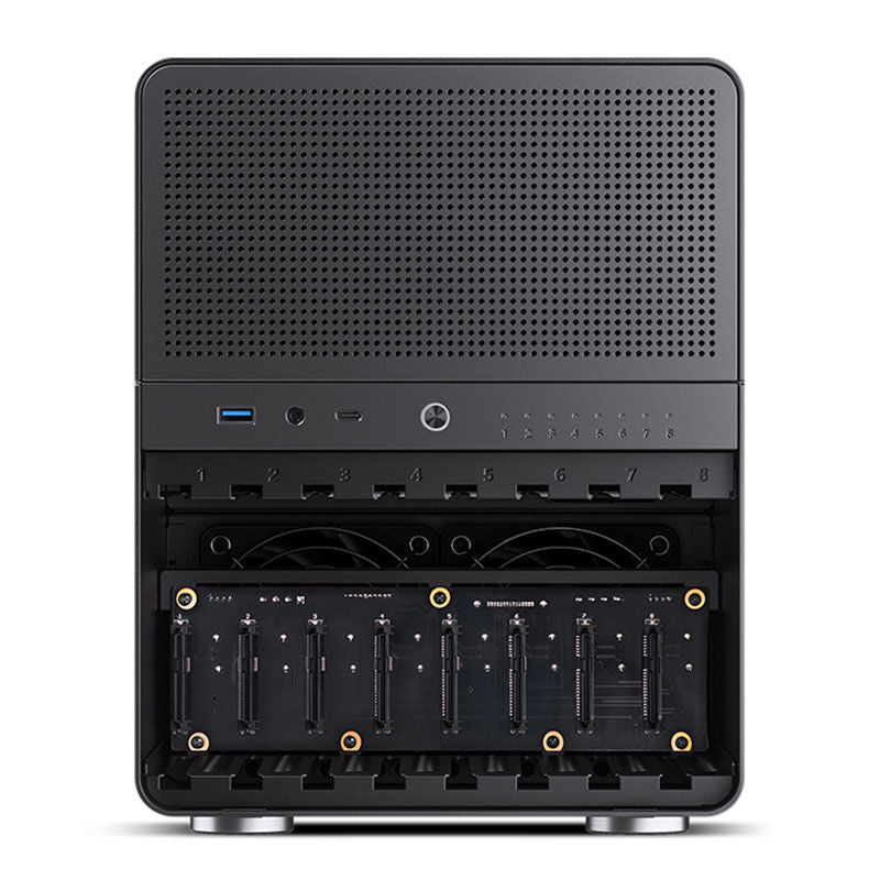 Jonsbo N3 NAS-kabinett Mini-ITX 8x 3,5" hot-swap svart - Jonsbo