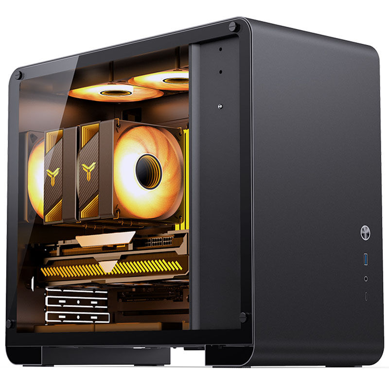 Jonsbo U4 Mini Micro-ATX kabinett herdet glass svart - Jonsbo