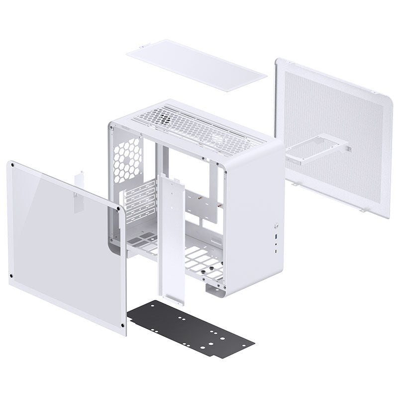 Jonsbo U4 Mini Micro-ATX kabinett herdet glass svart - Jonsbo