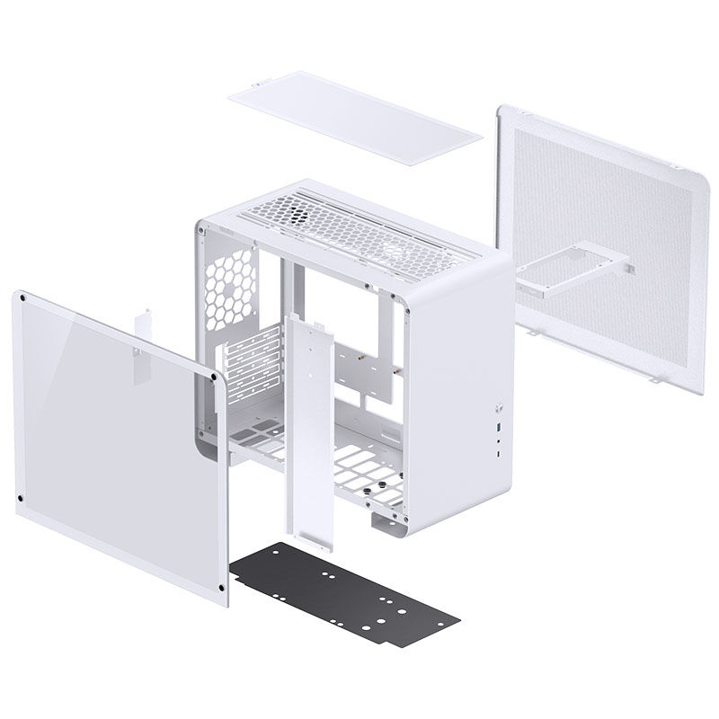 Jonsbo U4 Mini Micro-ATX kabinett herdet glass svart - Jonsbo
