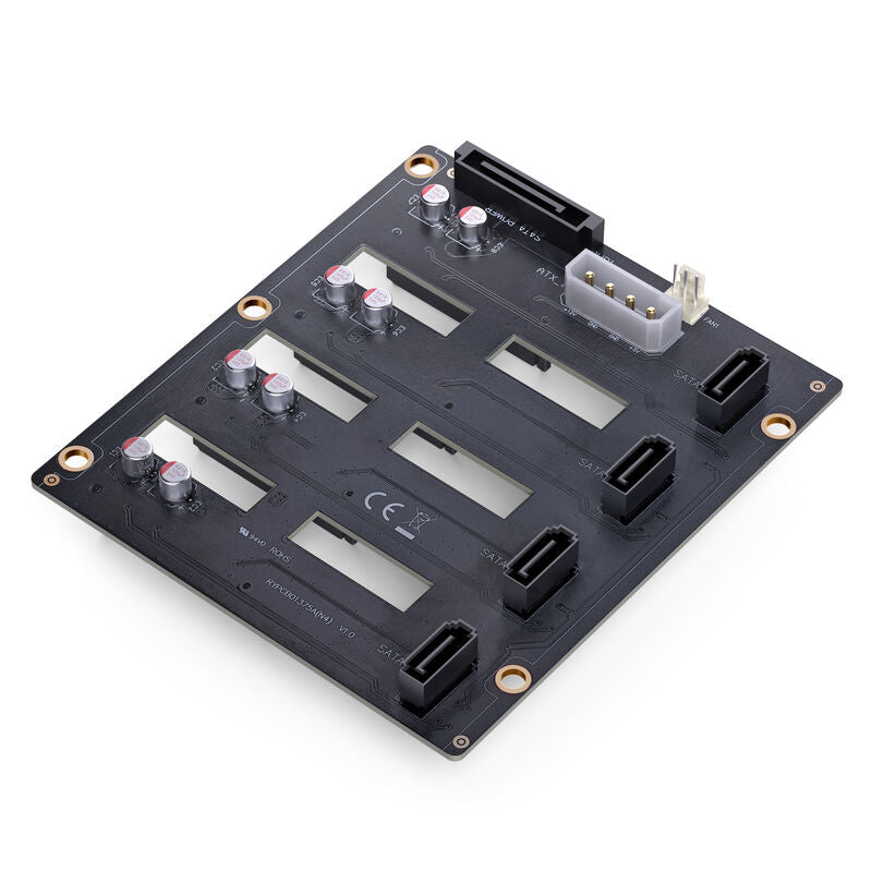 Jonsbo N4 NAS-kabinett Micro-ATX 6x 3,5" hot-swap svart - Jonsbo