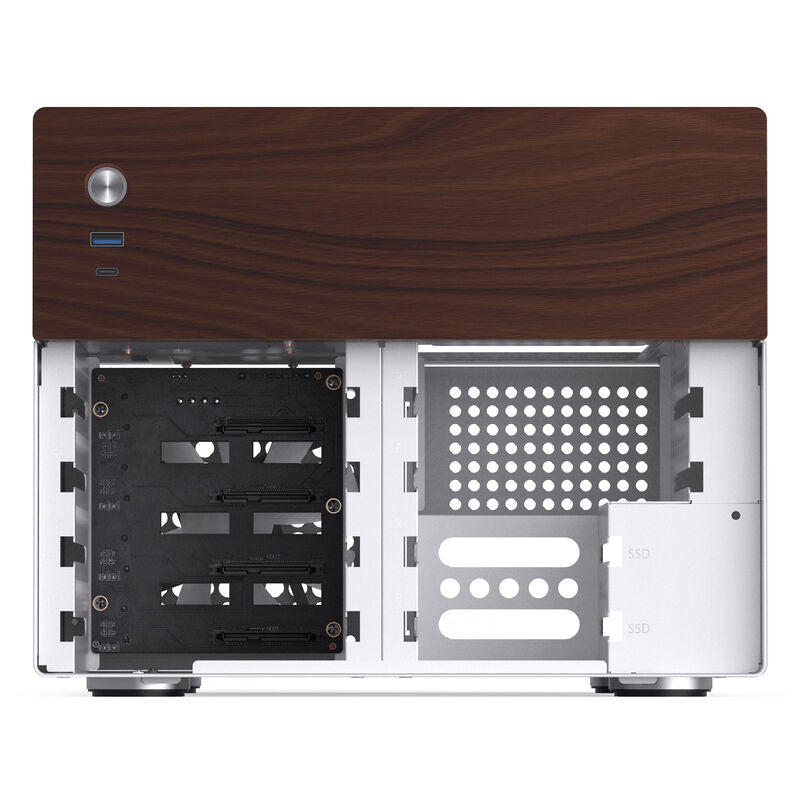 Jonsbo N4 NAS-kabinett Micro-ATX 6x 3,5" hot-swap svart - Jonsbo