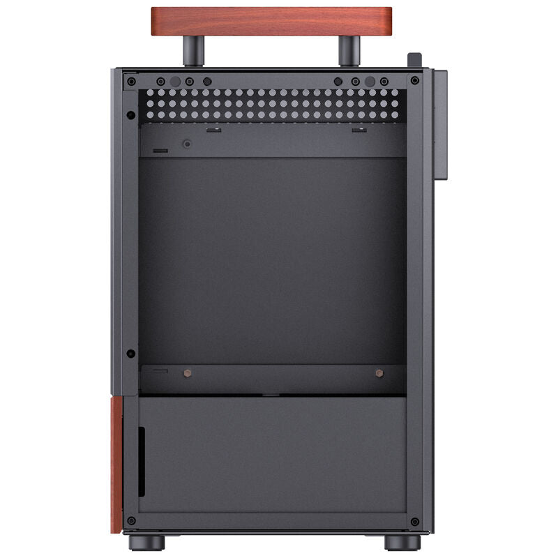 Jonsbo T6 kabinett Mini-ITX herdet glass valnøtt sølv - Jonsbo