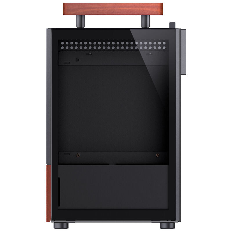 Jonsbo T6 kabinett Mini-ITX herdet glass valnøtt sølv - Jonsbo
