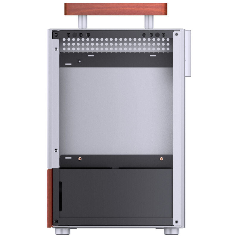 Jonsbo T6 kabinett Mini-ITX herdet glass valnøtt sølv - Jonsbo