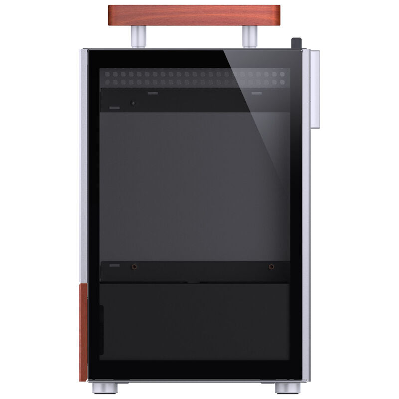 Jonsbo T6 kabinett Mini-ITX herdet glass valnøtt sølv - Jonsbo