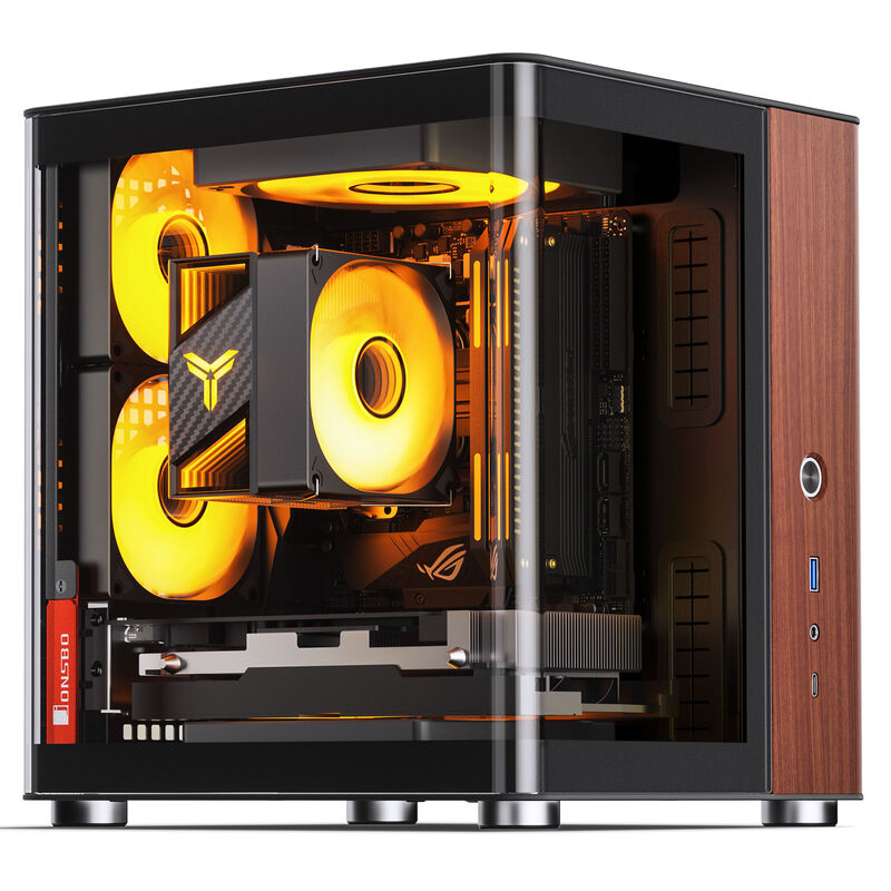 Jonsbo TK-0 kabinett minitårn Mini-ITX herdet glass hvit - Jonsbo