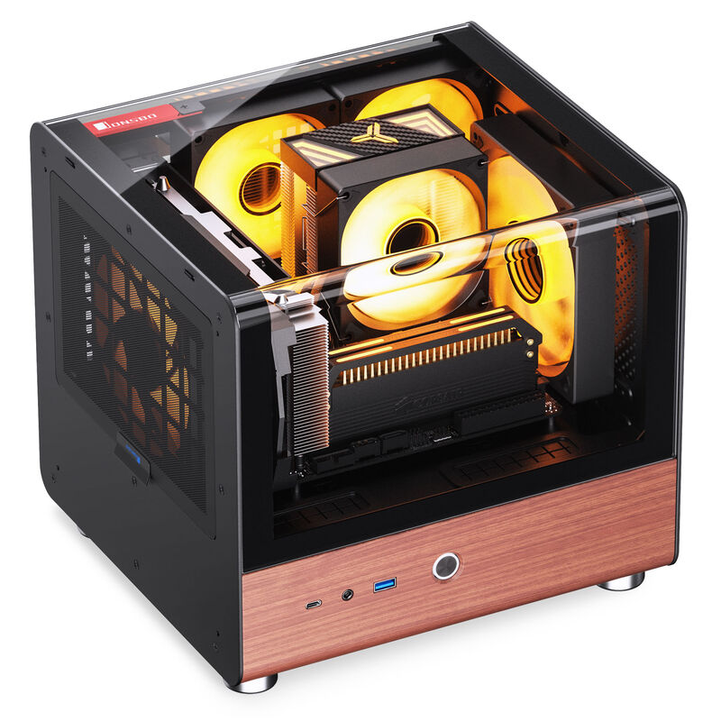 Jonsbo TK-0 kabinett minitårn Mini-ITX herdet glass hvit - Jonsbo