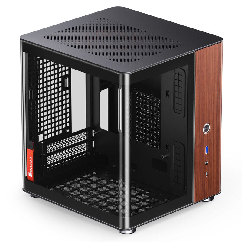 Jonsbo TK-0 kabinett minitårn Mini-ITX herdet glass hvit - Jonsbo