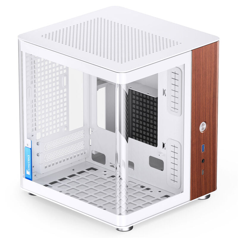 Jonsbo TK-0 kabinett minitårn Mini-ITX herdet glass hvit - Jonsbo