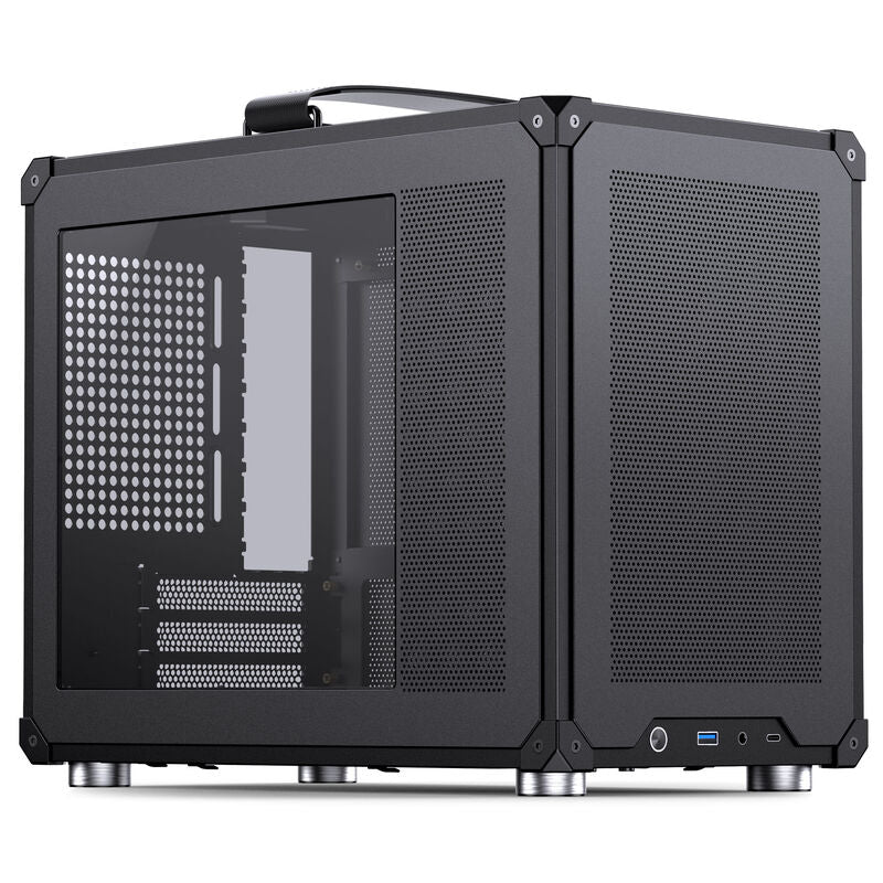 Jonsbo C6 MAX kabinett Micro-ATX herdet glass svart - Jonsbo