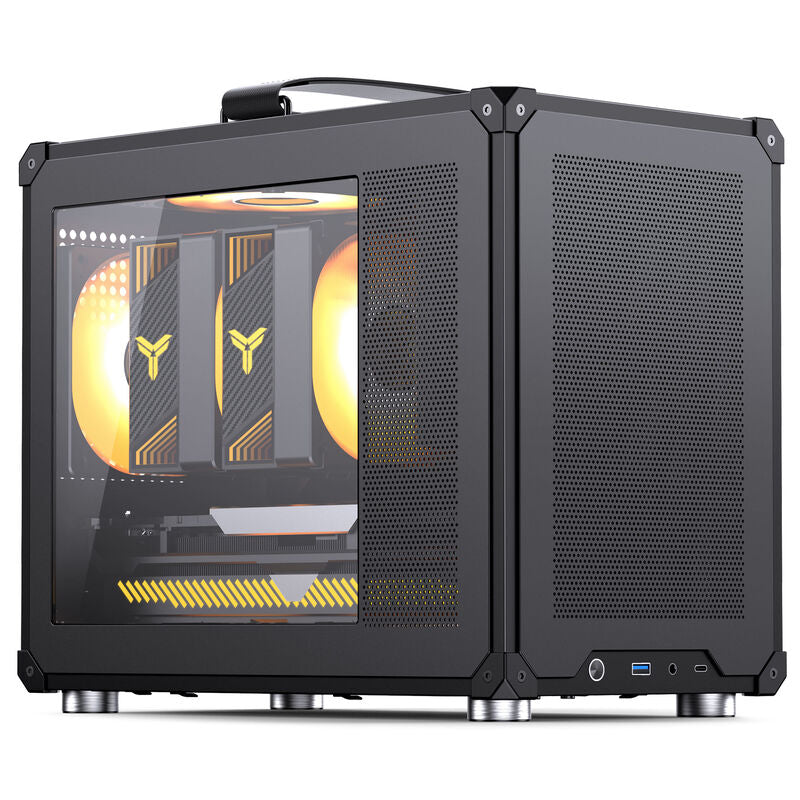 Jonsbo C6 MAX kabinett Micro-ATX herdet glass svart - Jonsbo