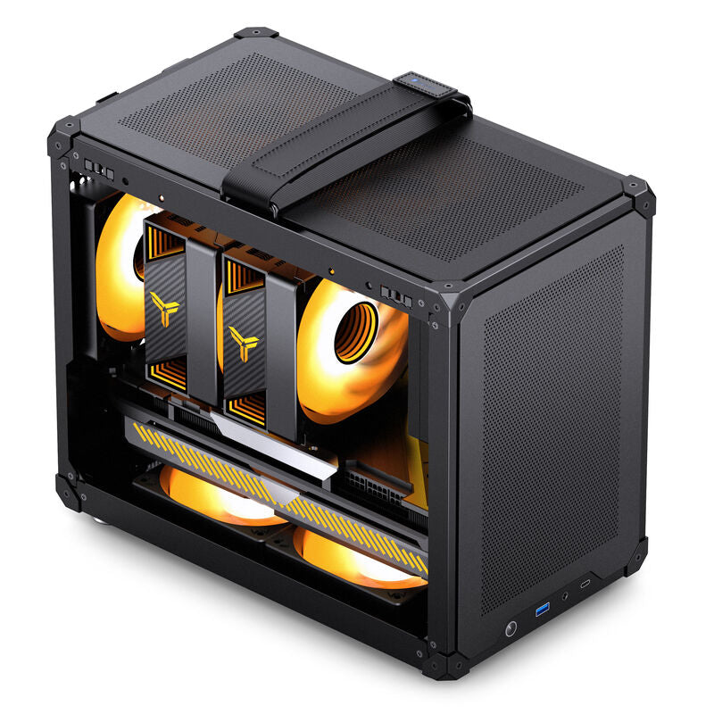 Jonsbo C6 MAX kabinett Micro-ATX herdet glass svart - Jonsbo