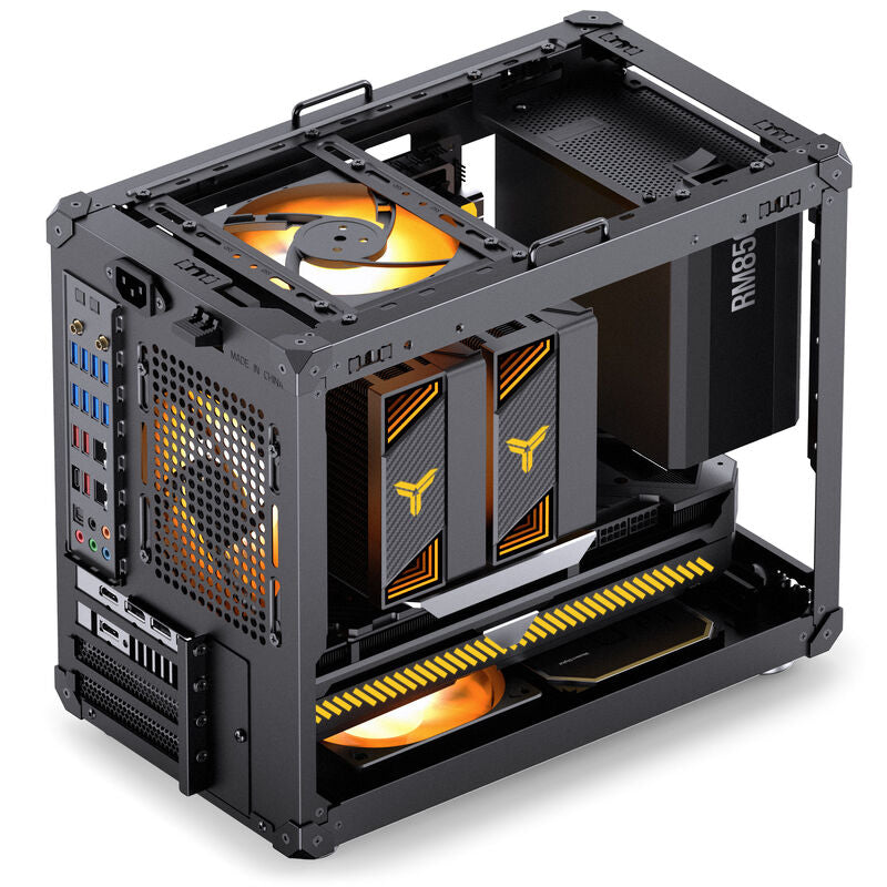 Jonsbo C6 MAX kabinett Micro-ATX herdet glass svart - Jonsbo