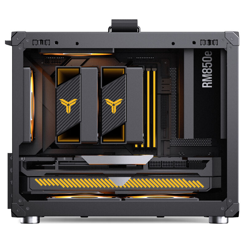 Jonsbo C6 MAX kabinett Micro-ATX herdet glass svart - Jonsbo