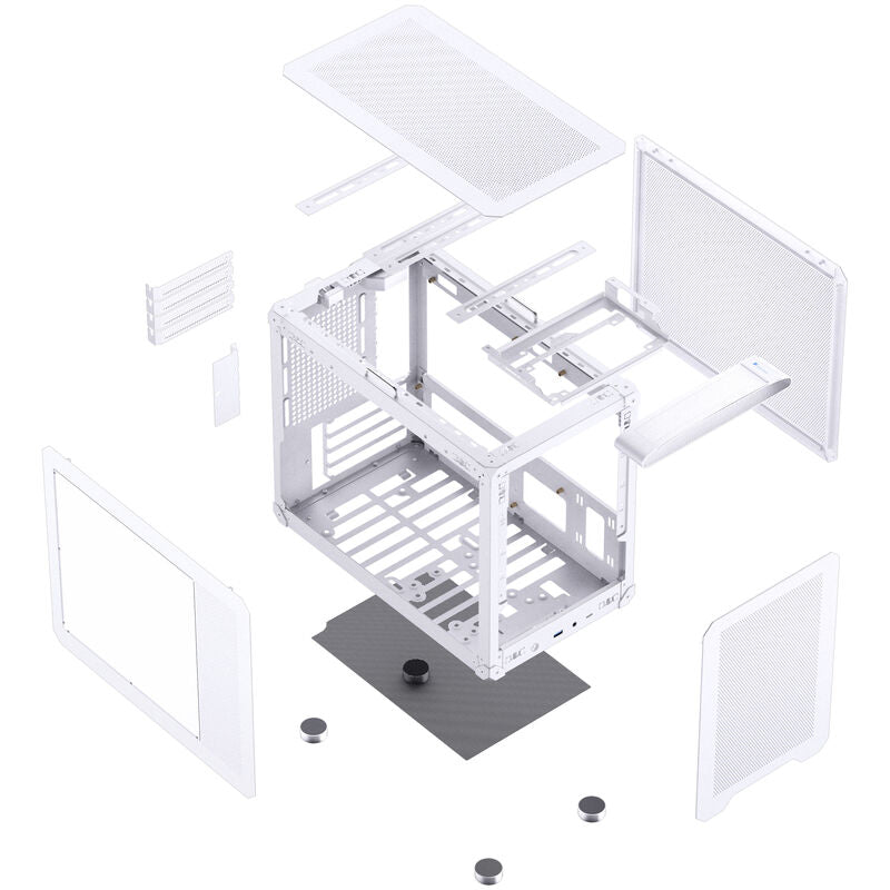 Jonsbo C6 MAX kabinett Micro-ATX herdet glass svart - Jonsbo