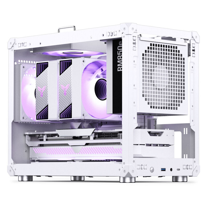 Jonsbo C6 MAX kabinett Micro-ATX herdet glass svart - Jonsbo