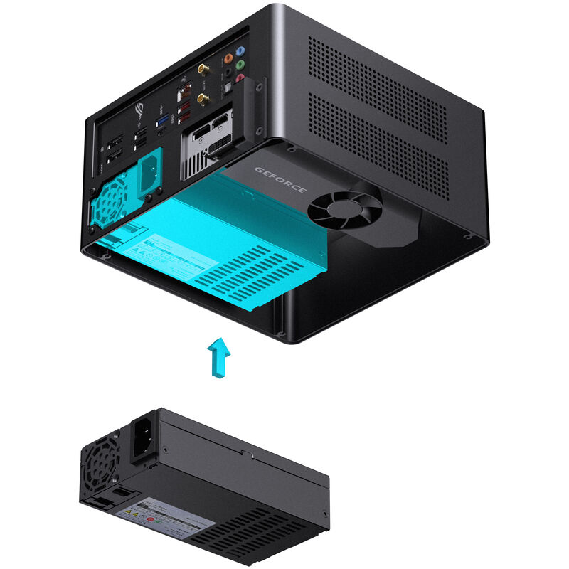 Jonsbo NV10 kabinett Mini-ITX kompakt svart - Jonsbo