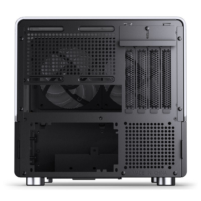 Jonsbo V12 kabinett minitårn Micro-ATX herdet glass hvit - Jonsbo