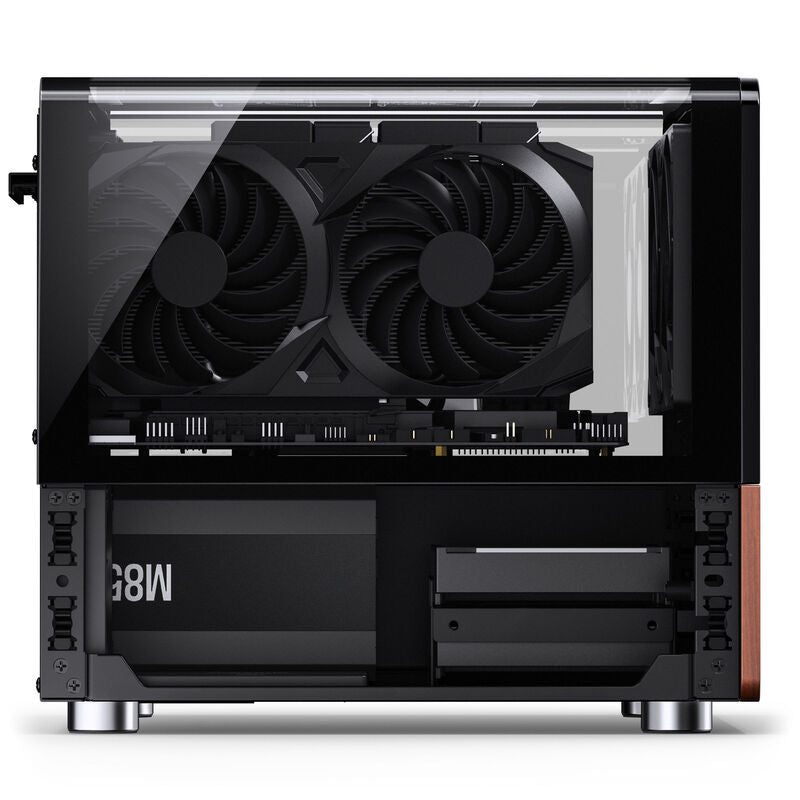 Jonsbo V12 kabinett minitårn Micro-ATX herdet glass hvit - Jonsbo
