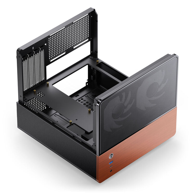 Jonsbo V12 kabinett minitårn Micro-ATX herdet glass hvit - Jonsbo