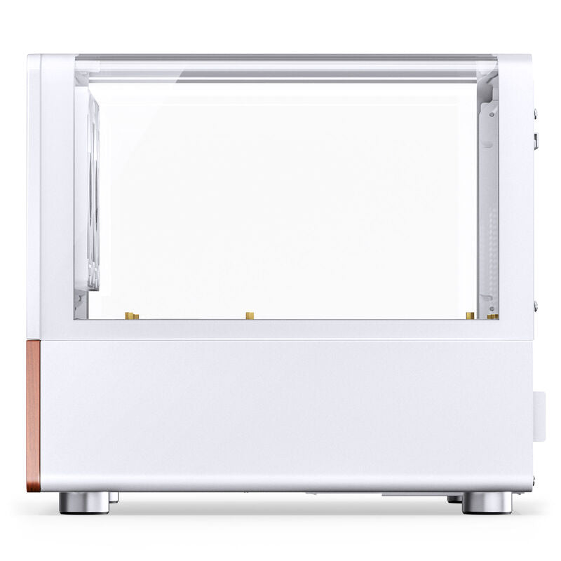 Jonsbo V12 kabinett minitårn Micro-ATX herdet glass hvit - Jonsbo