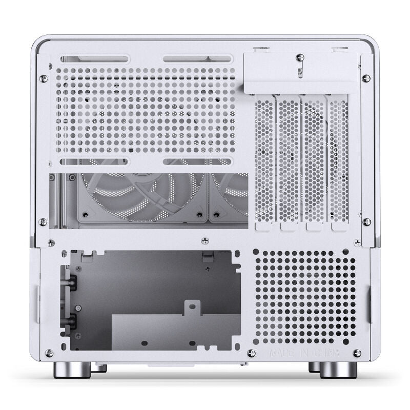 Jonsbo V12 kabinett minitårn Micro-ATX herdet glass hvit - Jonsbo