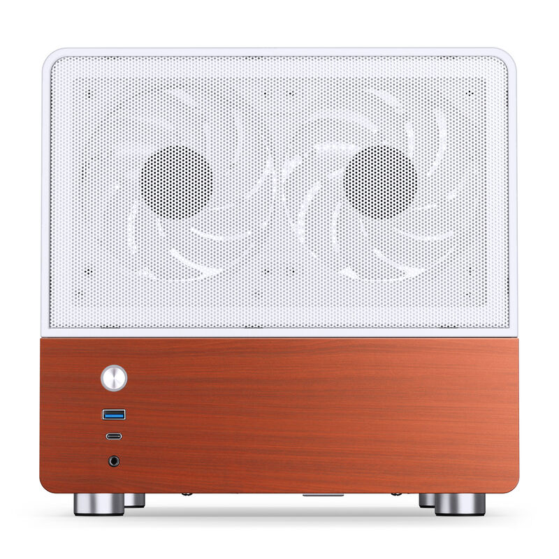 Jonsbo V12 kabinett minitårn Micro-ATX herdet glass hvit - Jonsbo