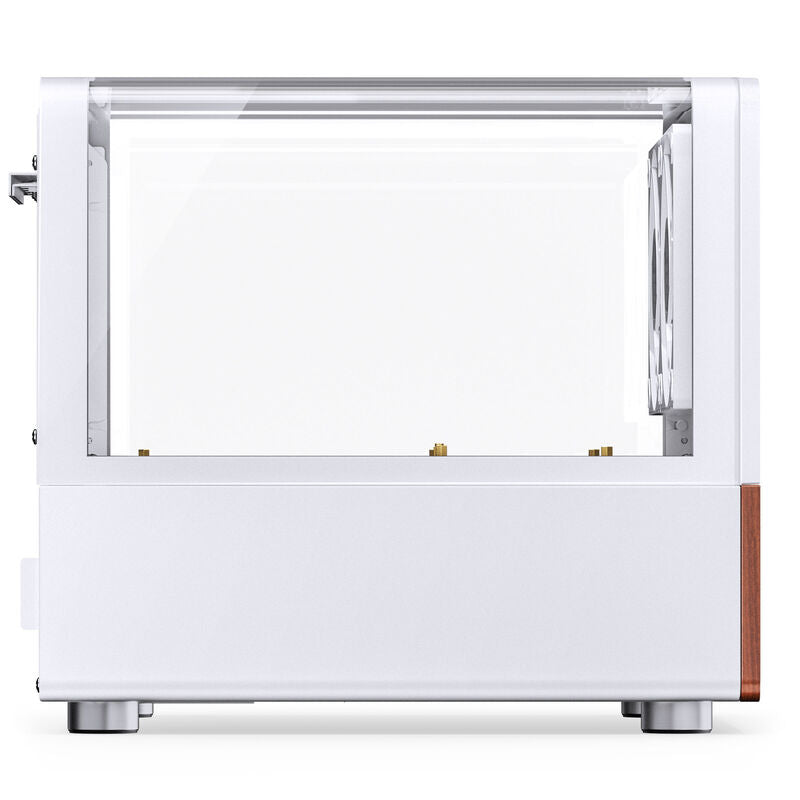 Jonsbo V12 kabinett minitårn Micro-ATX herdet glass hvit - Jonsbo