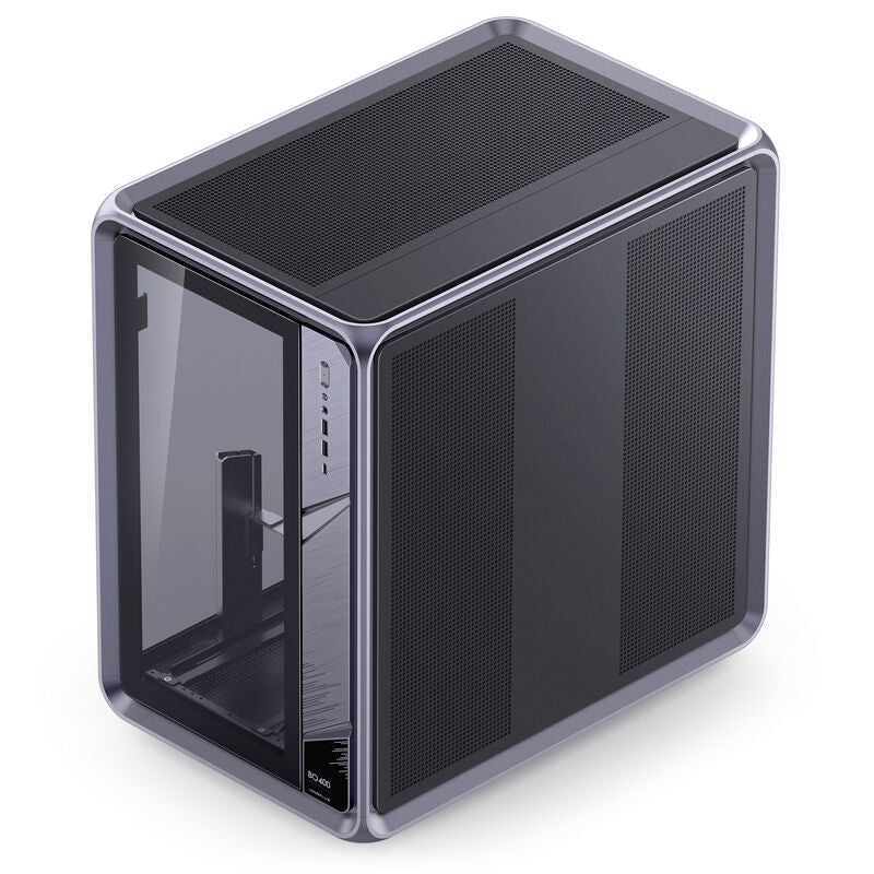 Jonsplus BO400 kabinett midtårn ATX herdet glass grå - Jonsplus