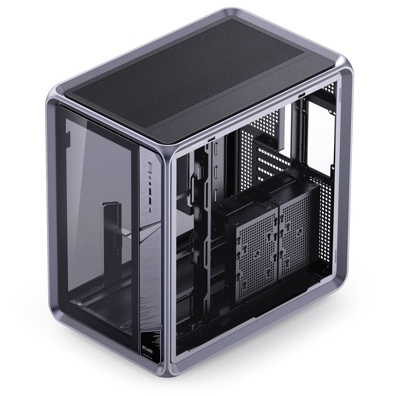 Jonsplus BO400 kabinett midtårn ATX herdet glass grå - Jonsplus