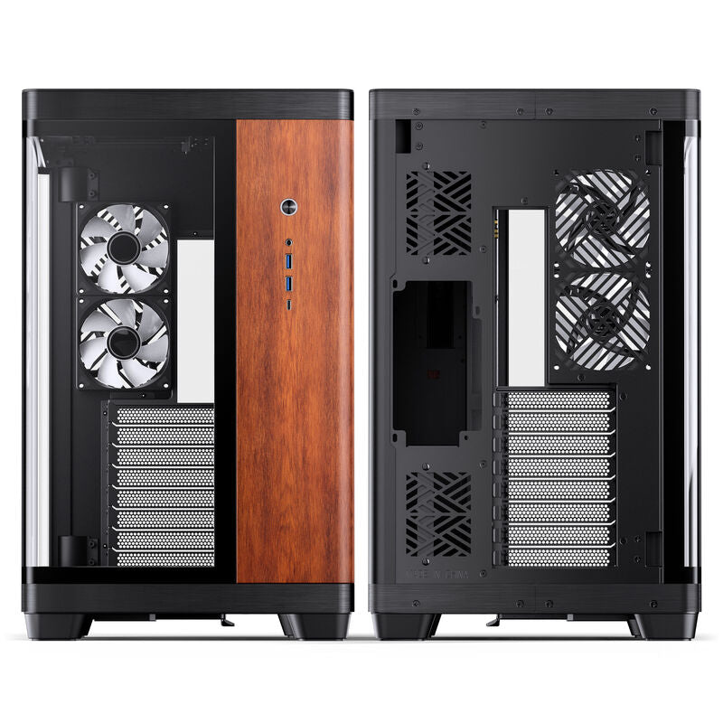 Jonsbo TK-4 Wood kabinett midtårn ATX herdet glass svart - Jonsbo