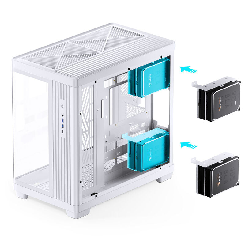 Jonsbo TK-4 kabinett midtårn ATX herdet glass svart - Jonsbo