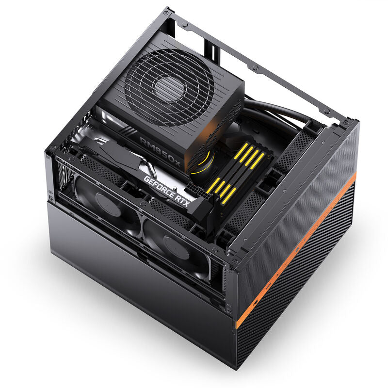 Jonsbo N6 NAS kabinett Micro-ATX kubeformet stål/mesh svart - Jonsbo