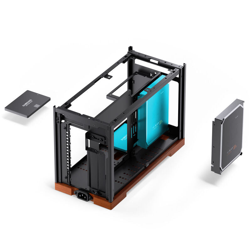 Jonsbo T9 Black Mini-ITX kabinett PCIe 5.0 riserkabel svart - Jonsbo