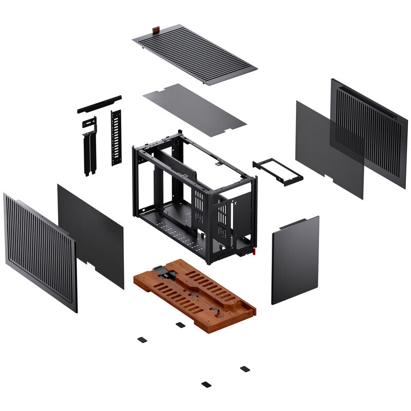 Jonsbo T9 Black Mini-ITX kabinett PCIe 5.0 riserkabel svart - Jonsbo