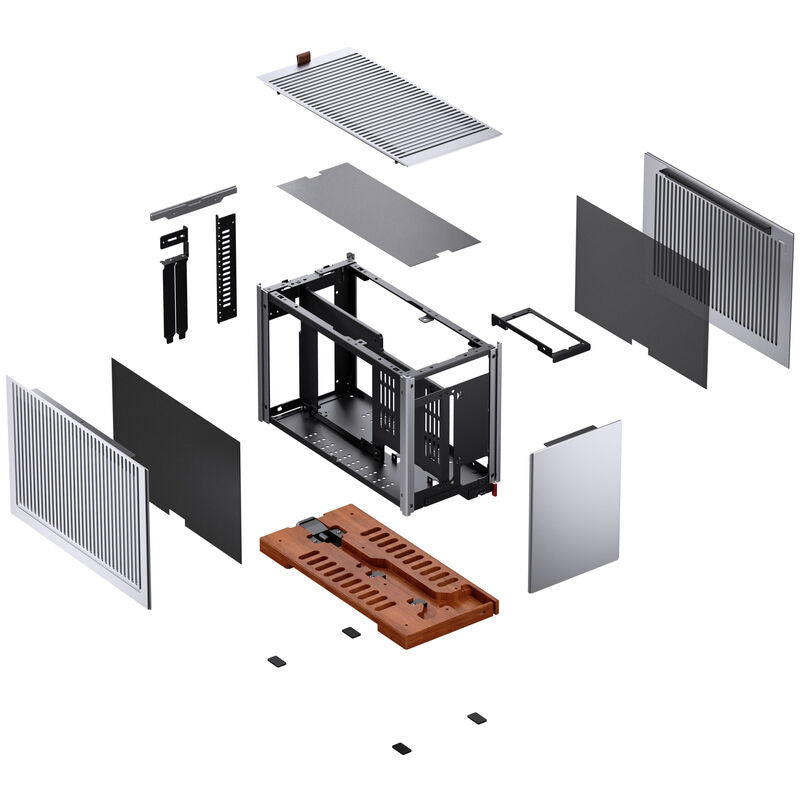 Jonsbo T9 Mini-ITX kabinett PCIe 5.0 riserkabel sølv - Jonsbo