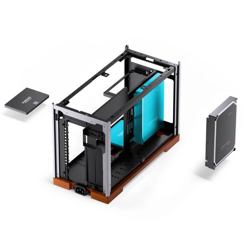 Jonsbo T9 Mini-ITX kabinett PCIe 5.0 riserkabel sølv - Jonsbo