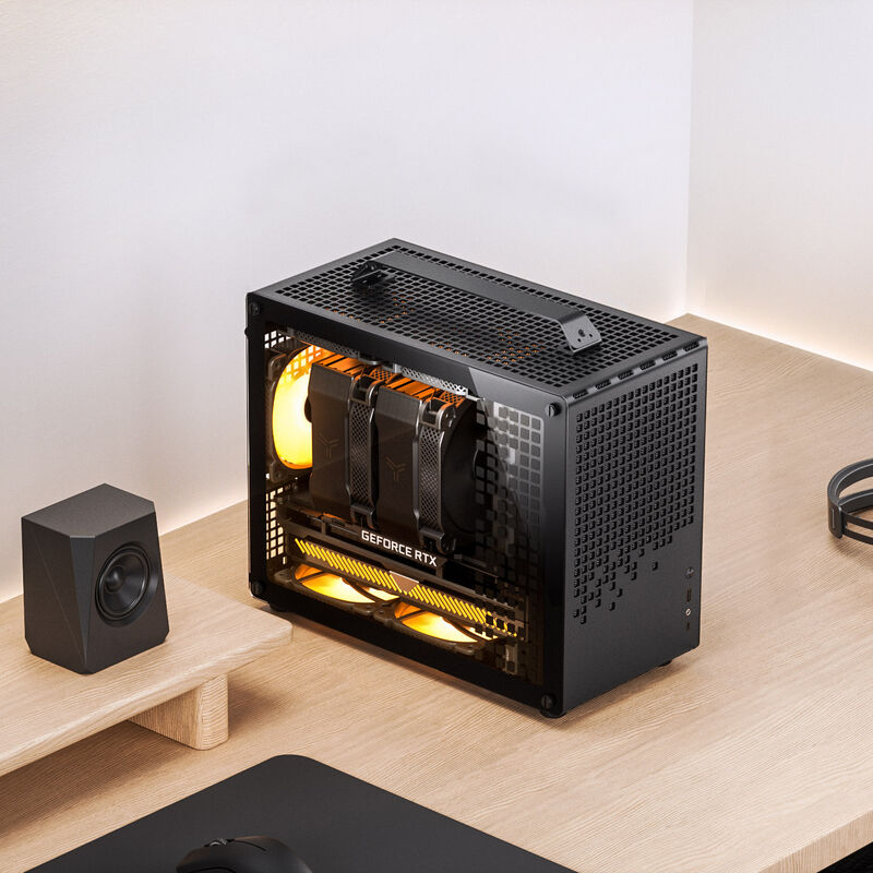Jonsplus Z20 Micro-ATX kabinett med bærehåndtak svart - Jonsbo