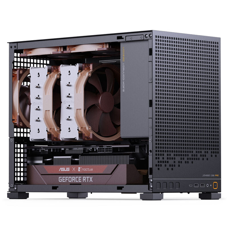 Jonsbo D32 PRO kabinett Micro-ATX herdet glass Back-Connect - Jonsbo