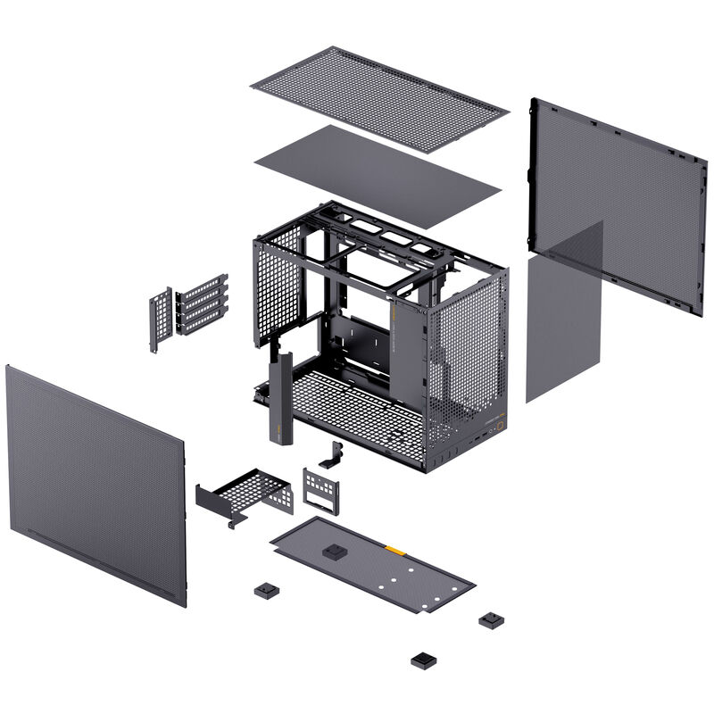 Jonsbo D32 PRO Mesh mATX kabinett Back Connect svart - Jonsbo