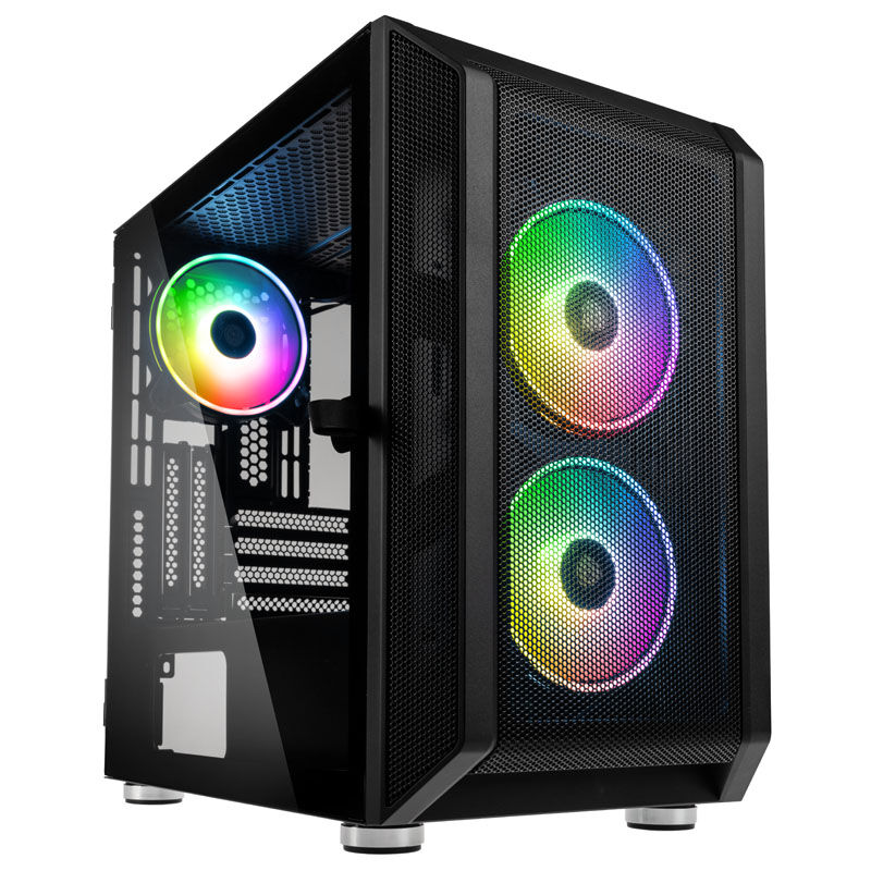 Kolink Citadel Mesh RGB kabinett Micro-ATX hvit - Kolink