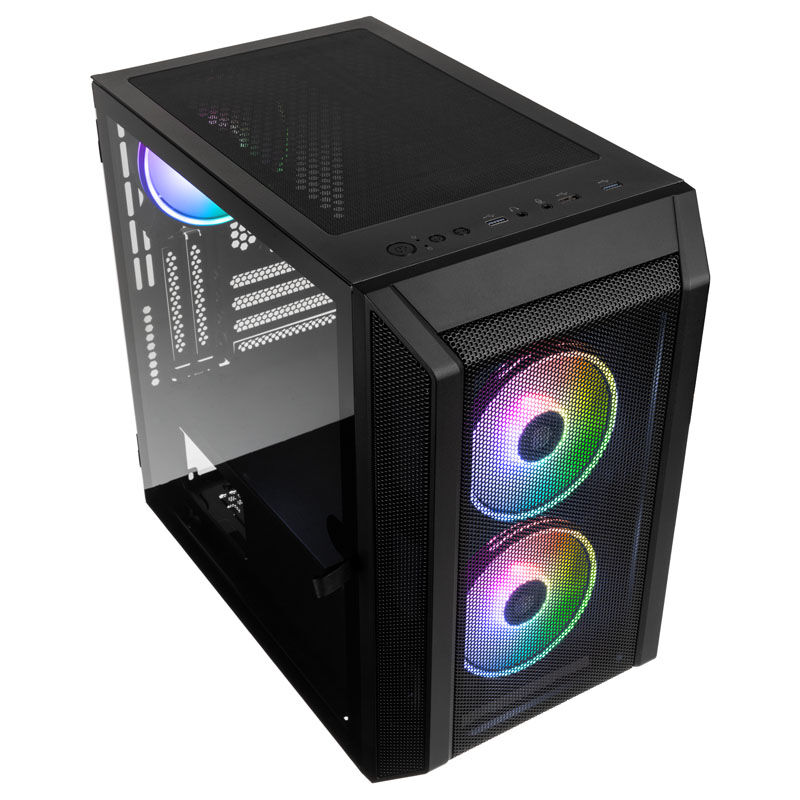 Kolink Citadel Mesh RGB kabinett Micro-ATX hvit - Kolink