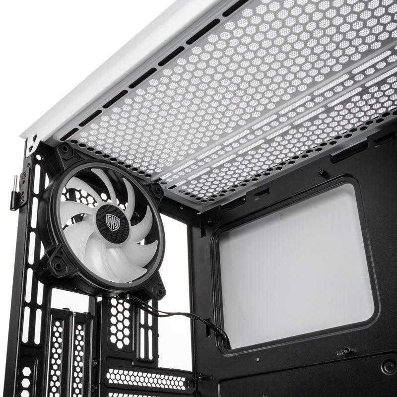 Kolink Citadel Mesh RGB kabinett Micro-ATX hvit - Kolink