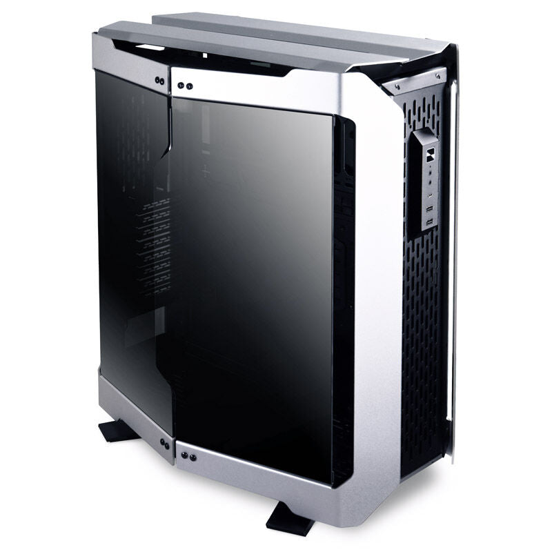 Lian Li Odyssey X kabinett fulltårn E-ATX herdet glass sølv - Lian Li