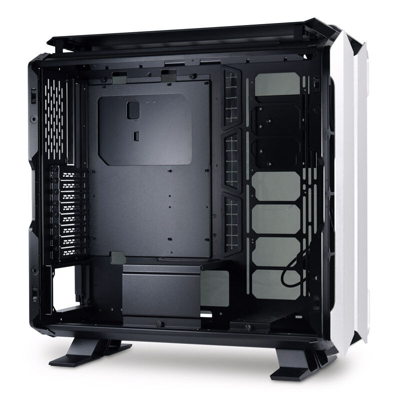 Lian Li Odyssey X kabinett fulltårn E-ATX herdet glass sølv - Lian Li