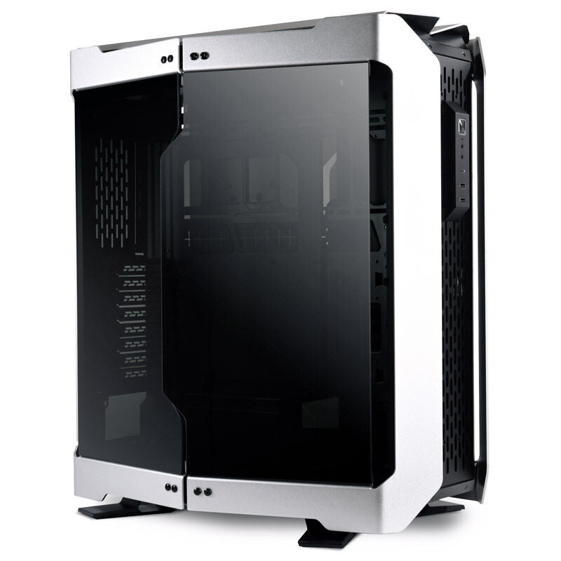 Lian Li Odyssey X kabinett fulltårn E-ATX herdet glass sølv - Lian Li