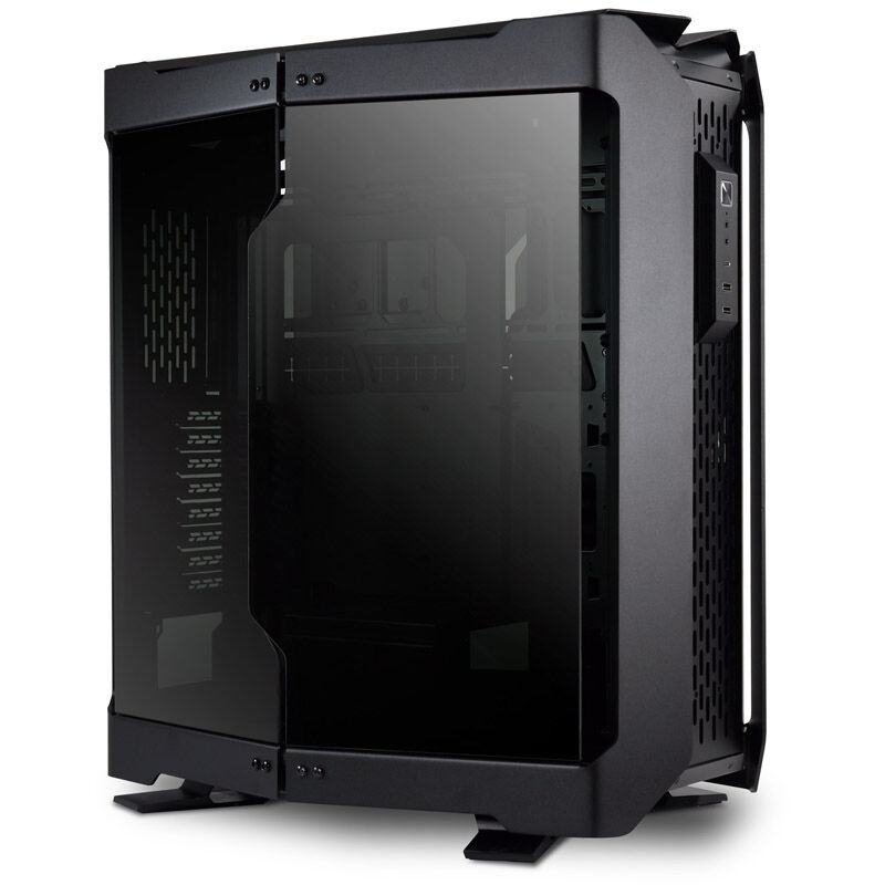 Lian Li Odyssey X kabinett fulltårn E-ATX herdet glass sølv - Lian Li