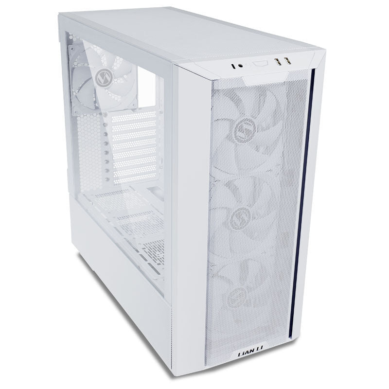Lian Li LANCOOL III kabinett midtårn E-ATX herdet glass hvit - Lian Li